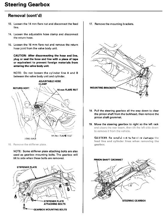rack and pinion removal help Honda Civic Forum